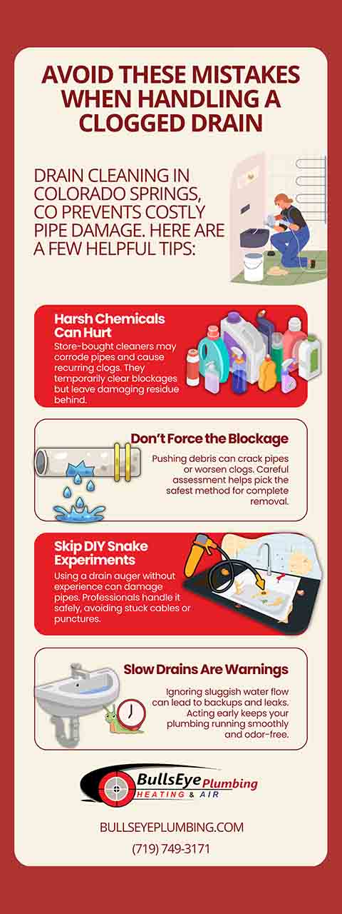 Avoid These Mistakes When Handling A Clogged Drain